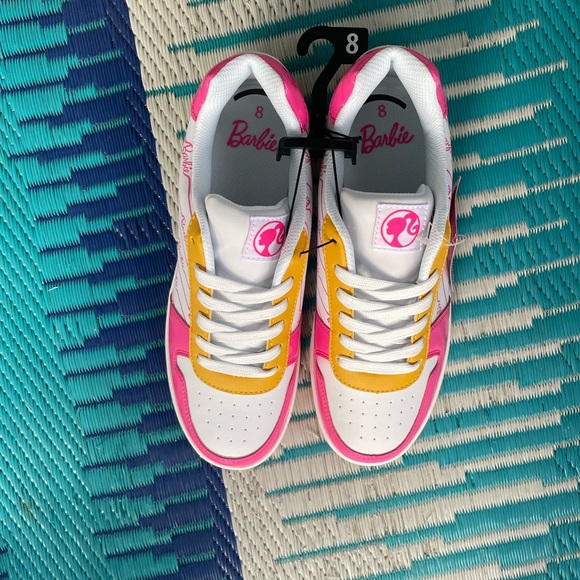 COPY - SOLDOUT RARE BARBIE MOVIE SNEAKERS AIR FORCE ONES STYLE WOMENS 8 - Picture 6 of 6